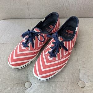 KEDS for KATE SPADE Red White Blue Stripe Patriotic Preppy Shoes Sneakers Sz 8.5